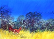 Roe deer in winter